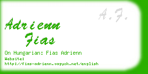 adrienn fias business card